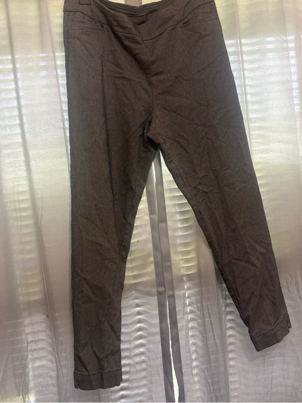 Slimsation By Multiples Brown Slim Tapered Women's Trousers